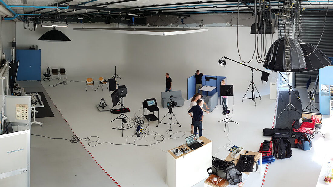 Filmproduktion Frankfurt/Zürich – nsm – Making of – Studiodreh Filmproduktion Frankfurt/Zürich - nsm - Making of - Studiodreh